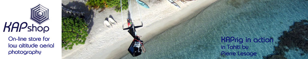 Online store - webshop for aerial photography using kites (KAP), balloons (BAP) or poles (PAP)!